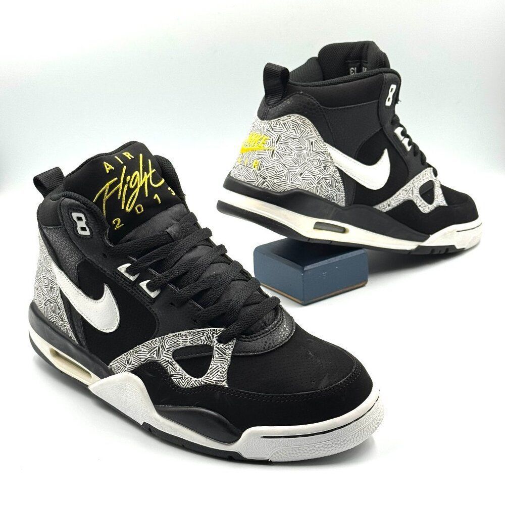 Nike Air Flight 13 Mid Black White Tour Yellow